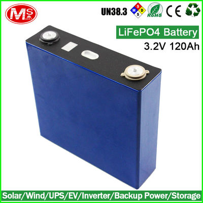 Cina Long Lasting LiFePO4 Battery Cells 3.2V 120Ah Untuk Backup Tenaga Energi Matahari pemasok