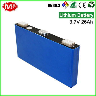 Cina Sel Baterai Lithium Prismatik Tenaga Surya / 3.7 V 26Ah Baterai Isi Ulang Lithium Ion pemasok