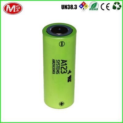 Cina LiFePO4 26650 Sel Baterai Lithium, A123 Cylinder Lithium Ion Battery Untuk Mouse pemasok