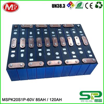 Cina Rechargeable 3.2 Volt Lifepo4 Battery Pack 120A Penghematan Energi Daya Tinggi pemasok