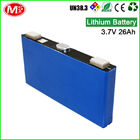Cina Sel Baterai Lithium Prismatik Tenaga Surya / 3.7 V 26Ah Baterai Isi Ulang Lithium Ion perusahaan
