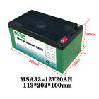 20Ah 12 Volt Baterai Lithium / Peralatan Medis Baterai Kapasitas Besar