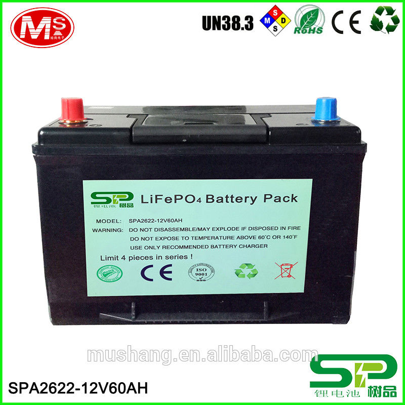 Harga Pabrik Terbaik 12v 60ah Lithium Battery Pack Untuk Forklift Dan Penyimpanan Energi Surya