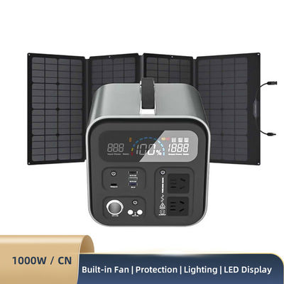 Sistem Surya Pemancar Lithium Power Station 1000W Untuk Alat Daya