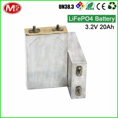 Cina 20Ah Lithium Ion Deep Cycle Battery Cells / Baterai 3,2 Volt Untuk Lampu Tenaga Surya pabrik