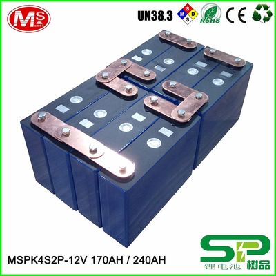 Cina Long cycle life lithium battery pack 12V 240Ah for electric vehicle or solar power system MSPK4S2P pabrik