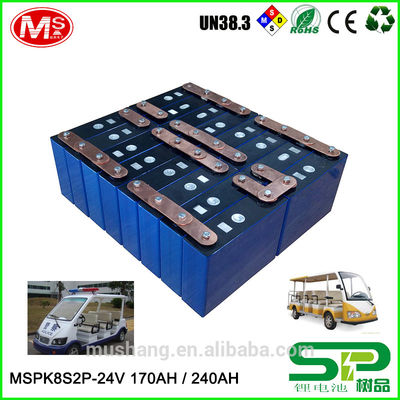 Cina High-efficiency rechargeable 24v100ah Lithium ion battery with PCM For Electric Sightseeing car pabrik